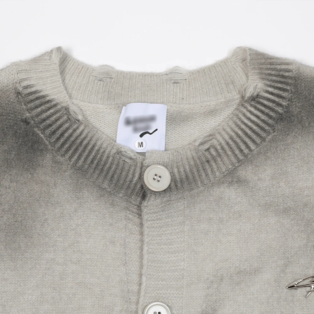 Men's Tie-Dyed Distressed Cardigan Sweater Comfortable and Stylish Everyday Wear Vintage Look Perfect for Casual Outings — photo 8