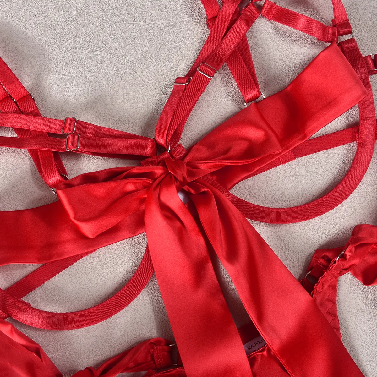 Title 26, Conjunto de lingerie push-up com design vazado,...