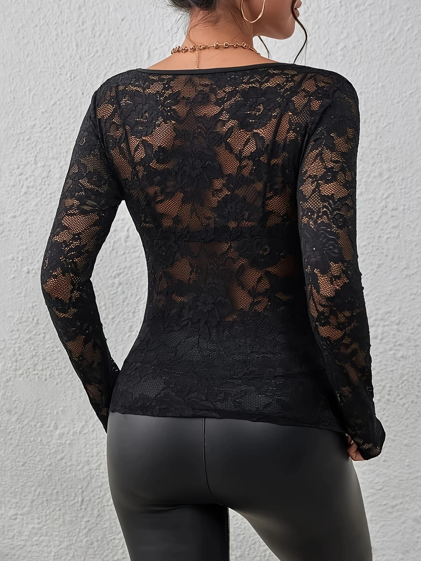 Title 5, Nuova moda donna Intimo Top a maniche lunghe Co...