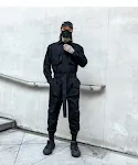 Losse Japanse stijl werkbroek voor jongeren, uit één stuk, comfortabel en ideaal voor een casual en trendy look. — foto 1