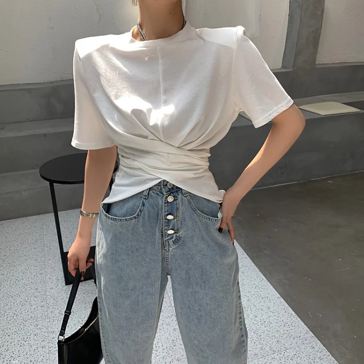 Women's Cross Irregular Design Sense Blouse — photo 2