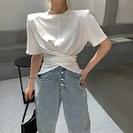 Women's Cross Irregular Design Sense Blouse — photo 2