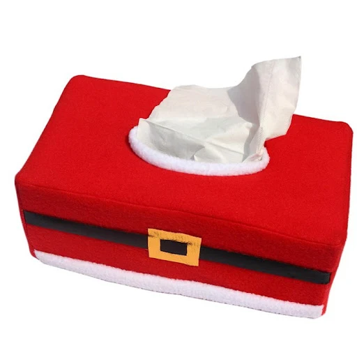Title 5, Christmas Tree and Santa Claus Tissue Box Cover...