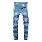 Heren denim jeans voor kleine voeten, perfecte pasvorm, stijlvol design, comfortabel en duurzaam. — foto 2