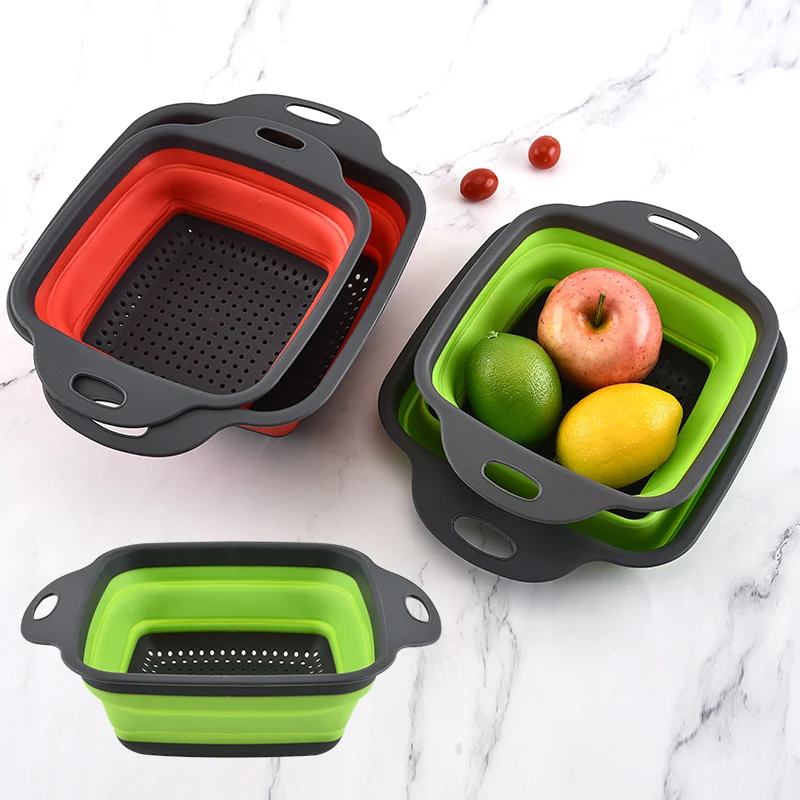 Square Foldable Water Filter Basket Space-saving water filtration solution. Compact design for easy use and storage, per — photo 1