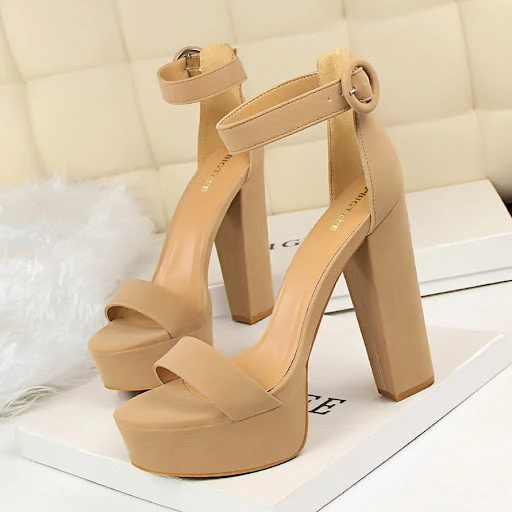 Title 3, Platform buckle sandals for women, offering sty...