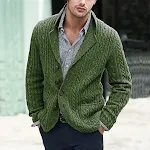 Men's Casual Long Sleeve Lapel Pocket Sweater offering comfort and style for everyday wear. A versatile choice, perfect — photo 2