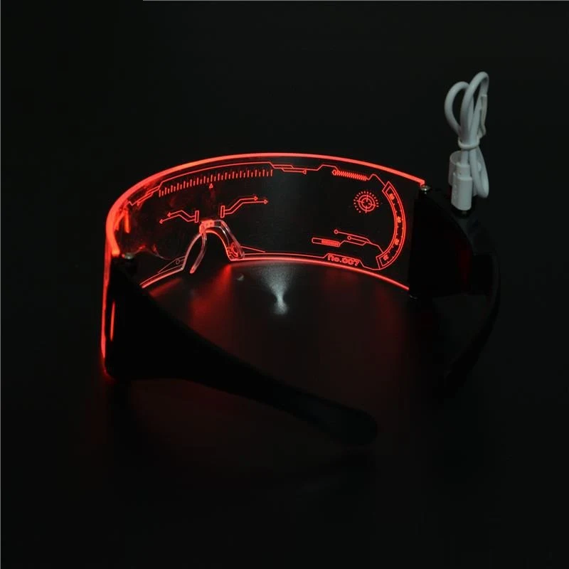 Title 5, Rechargeable LED Colorful Luminous Glasses. Exp...