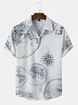 Men's Summer Casual Printed Hawaiian Shirt Vacation Seaside Lightweight Breathable Comfortable Beachwear Perfect for War — photo 9