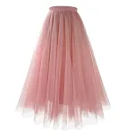 Saia de malha plissada midi, plus size, super larga com modelagem evasê, saia em A. Ideal para um visual elegante e confortável. — foto 1