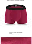 Cuecas boxer masculinas Calcinhas adolescentes Fibra de bambu Shorts respiráveis Treino Conforto e liberdade de movimento — foto 5
