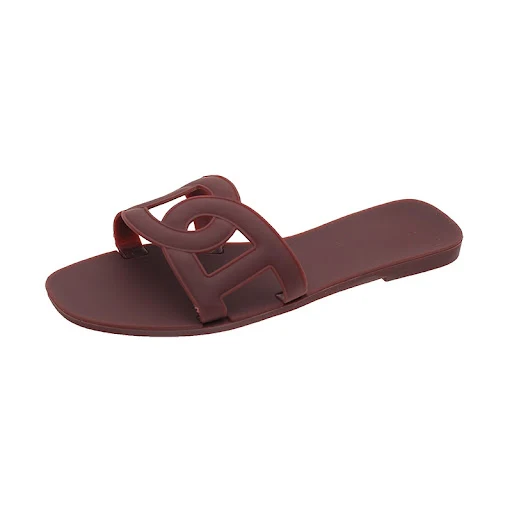 Title 2, Pig nose slippers flat bottomed beach shoes, fu...