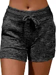 Losse casual shorts met hoge elastische tailleband, zakken en trekkoord. Comfortabele en veelzijdige shorts voor dagelijks gebruik. — foto 2