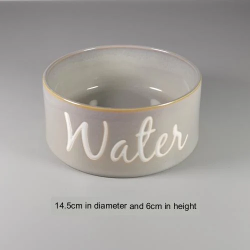 Title 21, Cute Dog Bowl with Medium Anti-tip Neck Guard, ...