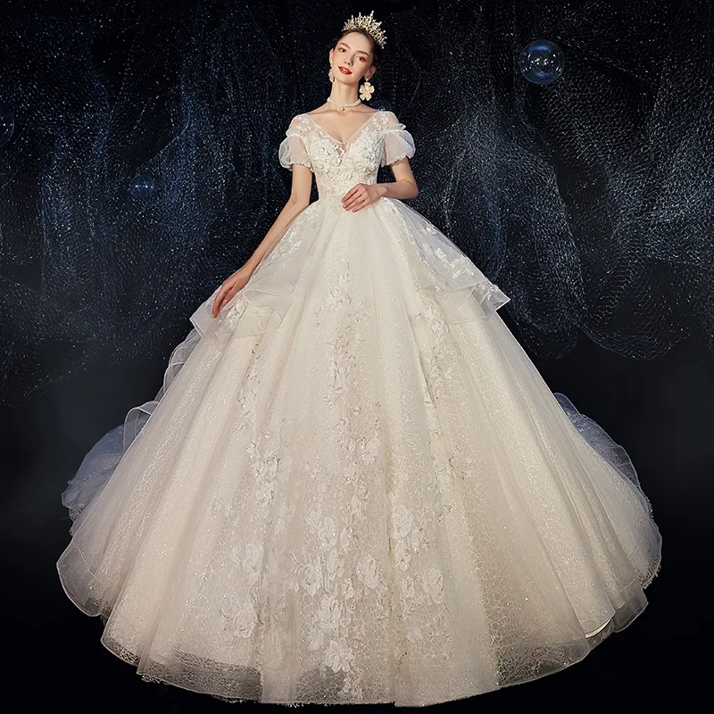 Title 5, Abito da sposa taglia forte premaman con copert...