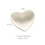 5 Inch Peach Heart Bowl