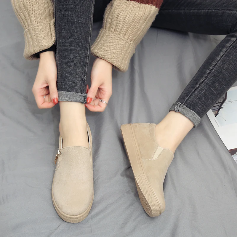 Zapatos Planos de Lona Casuales para Mujer con Punta Redonda - Comodidad y Estilo Diario. Ideales para un Look Informal y Versátil. — foto 4