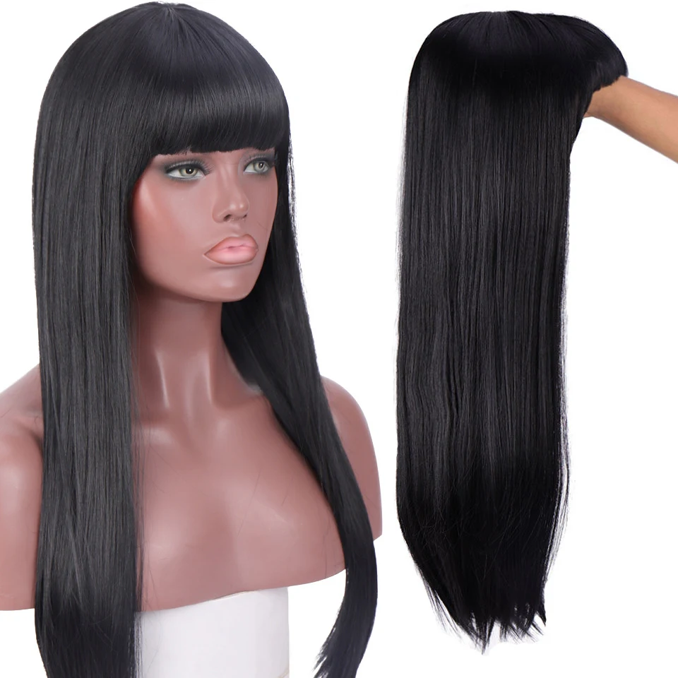 Title 4, Peruca Anime Moda Feminina Cabelo Liso Headgear...