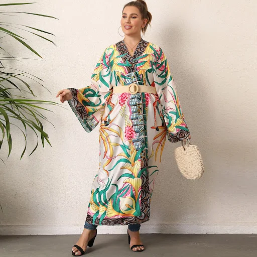 Title 2, Ethnic Style Long Sleeved Cardigan Kimono Light...