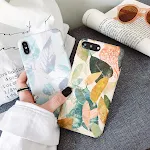Retro leaf hard shell phone case Protect your phone in style. Durable, stylish and with a unique design. Keeps your phon — photo 3