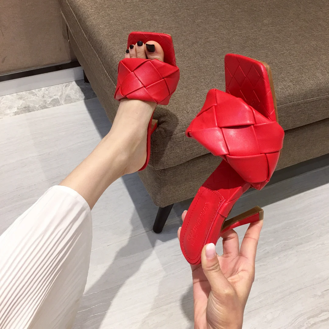 New Woven Square Toe Open Toed Sandals and Slippers Experience Ultimate Comfort and Style Perfect Footwear for Summer an — photo 8