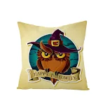 Capa de almofada de linho com abóbora de Halloween para casa, ideal para sofás e decoração, criando um ambiente festivo e aconchegante. — foto 49