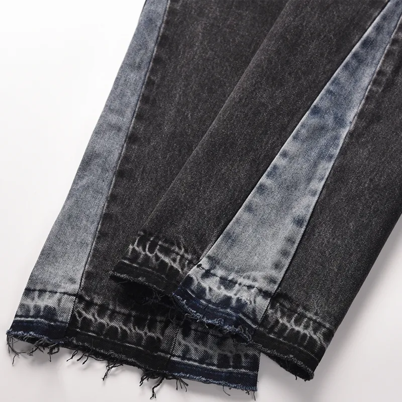 Baggy jeans met structurele stiksels voor een casual, comfortabele look. Perfect voor dagelijks gebruik en vrijetijdsactiviteiten met veel bewegingsvrijheid. — foto 4