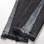 Baggy jeans met structurele stiksels voor een casual, comfortabele look. Perfect voor dagelijks gebruik en vrijetijdsactiviteiten met veel bewegingsvrijheid. — foto 4