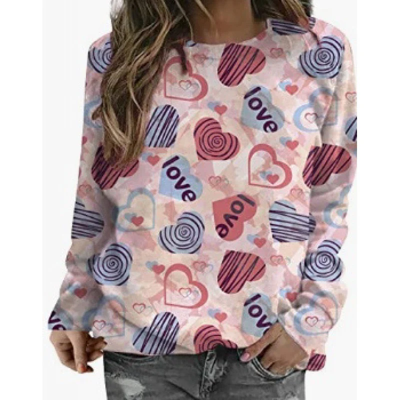 Suéter feminino casual com impressão digital 3D — foto 7