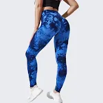 Tie-Dyed Peach High-Waist Fitness Pants Women's Tight-Fitting Stretch Yoga Seamless and Quick-Drying Hip-Lifting. — photo 9