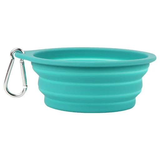 350/600ml Large Collapsible Dog Pet Folding Silicone Bowl Outdoor Travel Portable Puppy Food Container Feeder Dish Bowl — photo 4