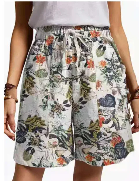 Title 4, Dames losse casual shorts met print. Comfortabe...