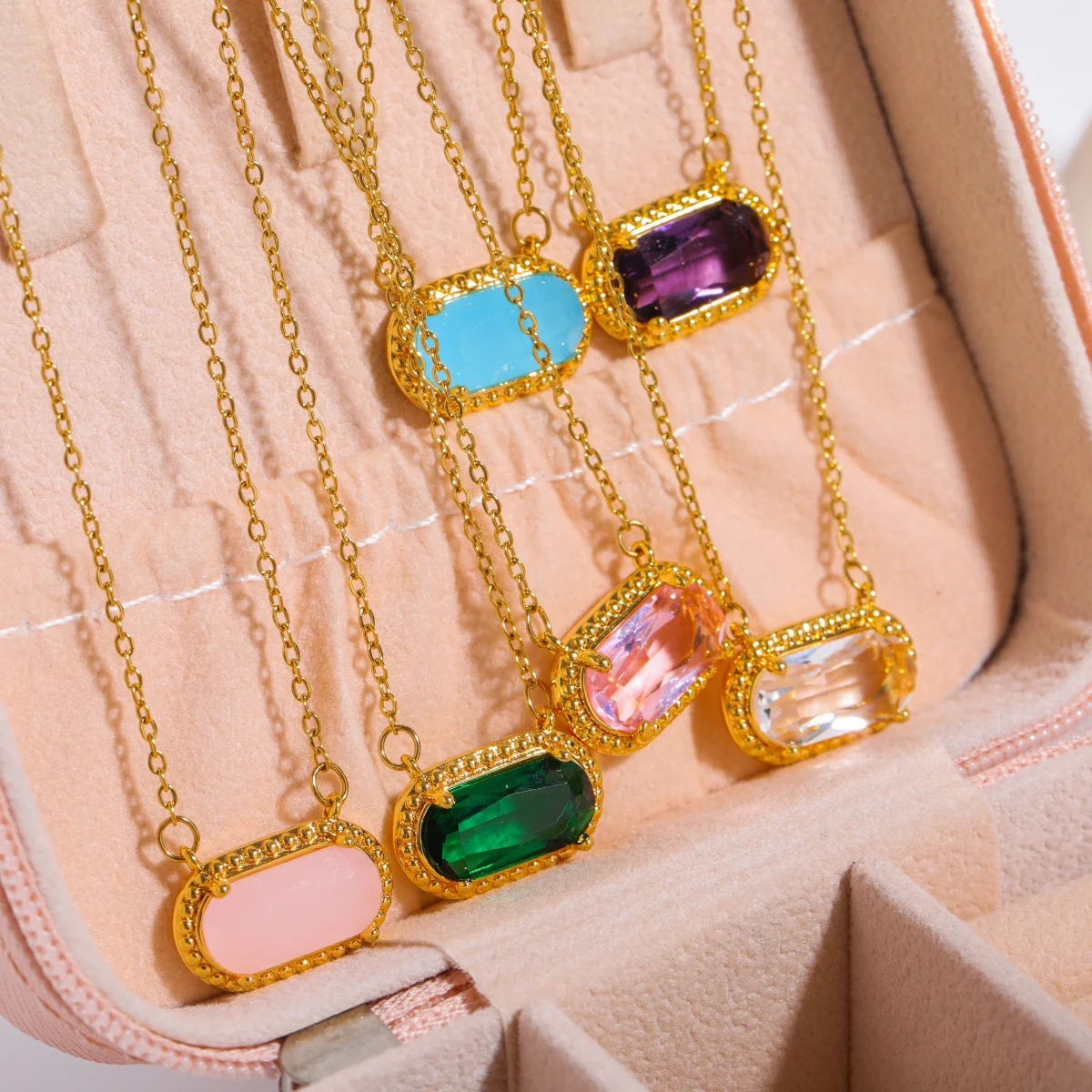 Colar Feminino com Incrustações de Turquesa Joia Elegante para Mulheres Acessório Sofisticado Design Único Perfeito para Presentear — foto 11