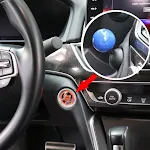 All-metal ball rod car one-key start button starting cover provides easy and stylish vehicle ignition. Enhances car's ae — photo 12