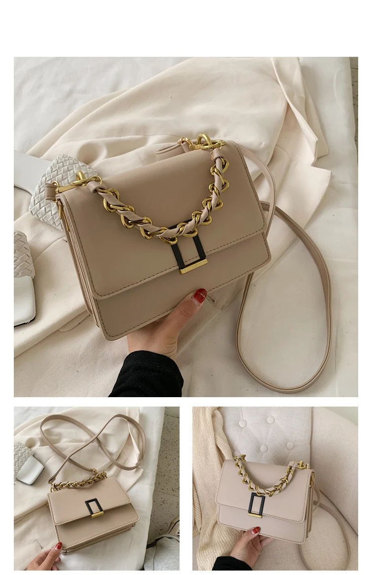 Bolsa transversal pequena de moda com design assimétrico para um ombro. Versátil e elegante, perfeita para carregar seus itens essenciais com estilo e praticidade. — foto 5