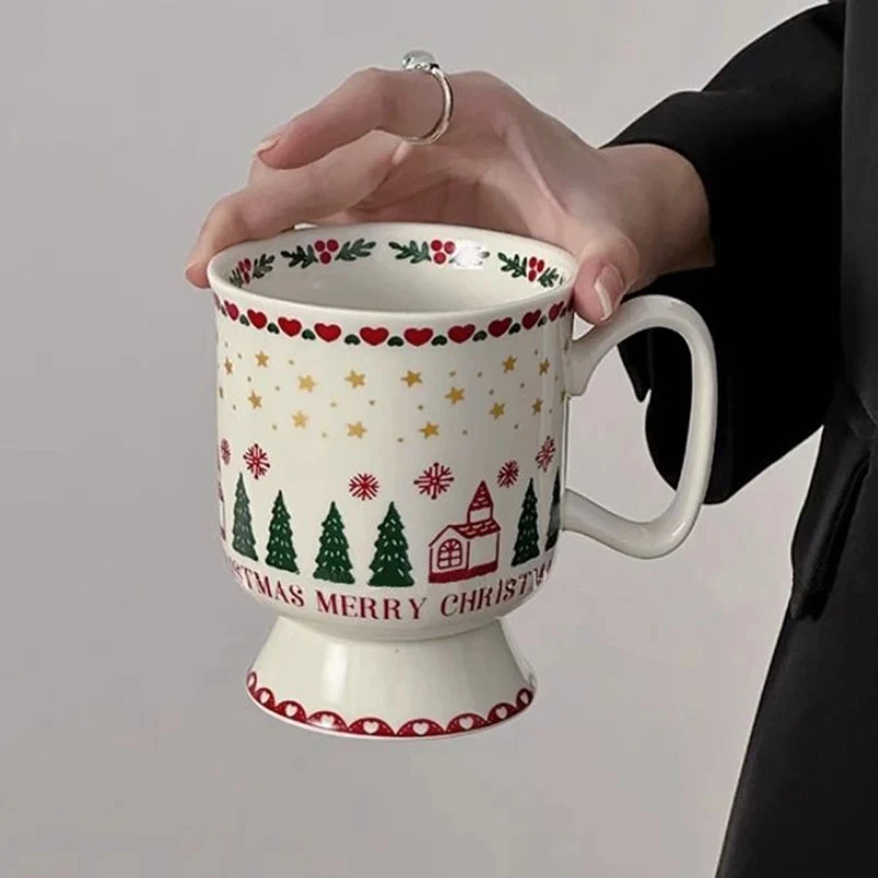 Title 5, Christmas Cartoon Graffiti Ceramic Milk Mug Cup...
