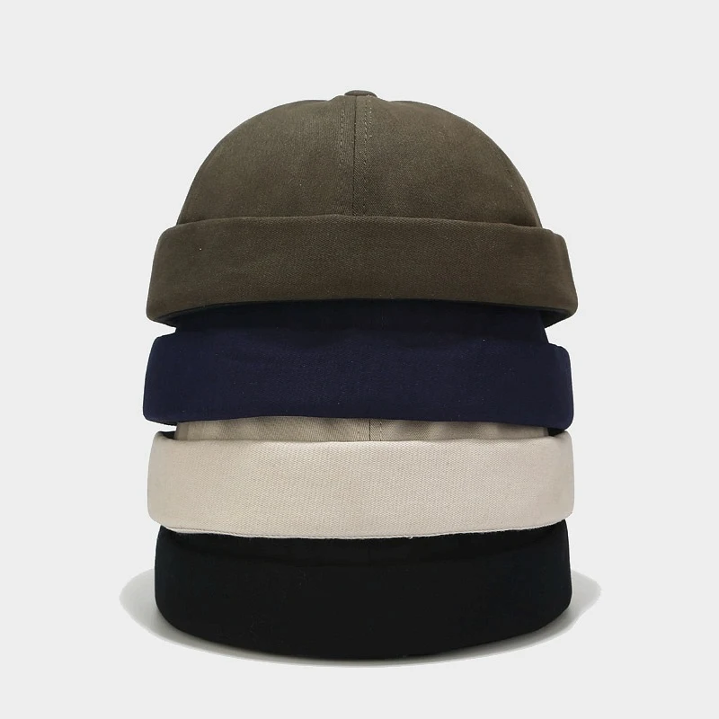 Title 7, Cappello da uomo in cotone retrò tinta unita Bo...