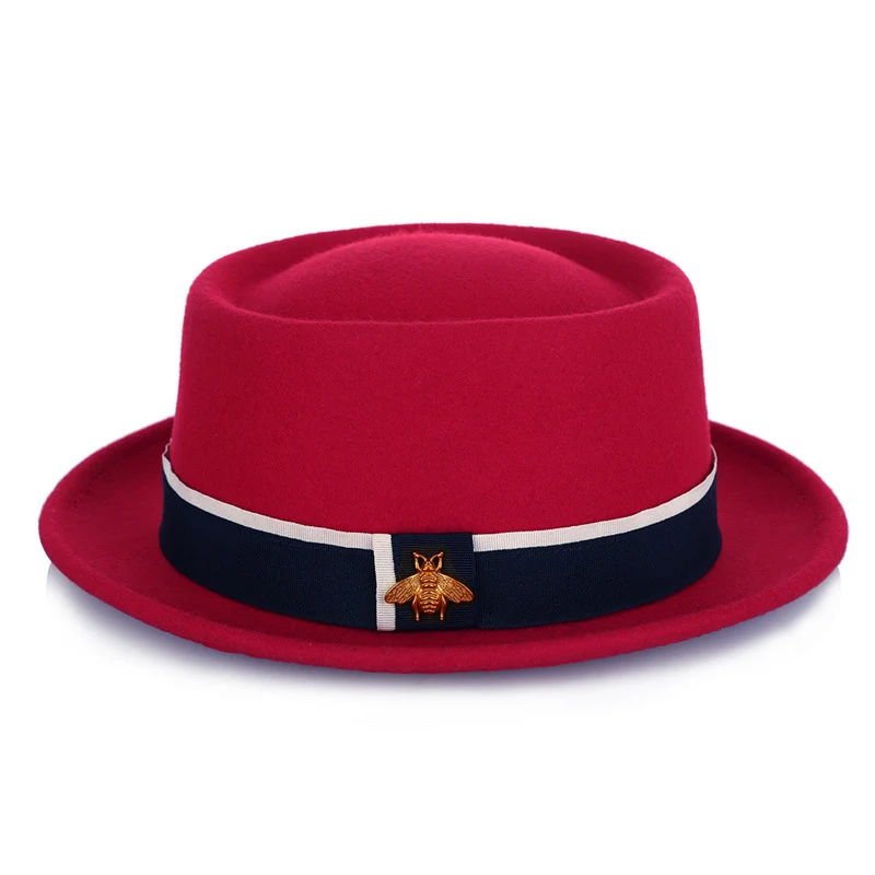 Ladies Pure Wool Top Hat with Little Bee Accessories, a fashionable and charming accessory for women to complete any out — photo 3