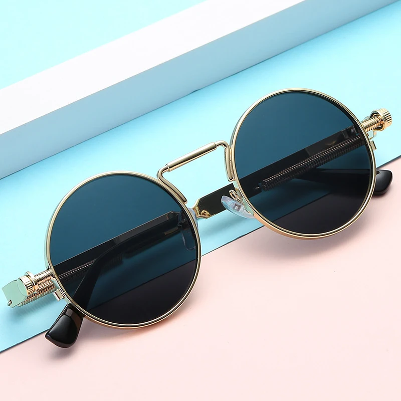 Personalized All-match Metal Trendy Spring-leg Sunglasses — photo 1