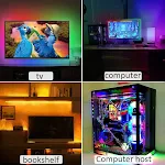 LED Lights with USB TV Background Lighting Enhance your TV viewing with vibrant LED strip lighting. Create an immersive — photo 3