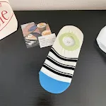 Laag uitgesneden voeringsokken voor dames, onzichtbaar met geometrisch patroon Love Stripe Rhombus — foto 2