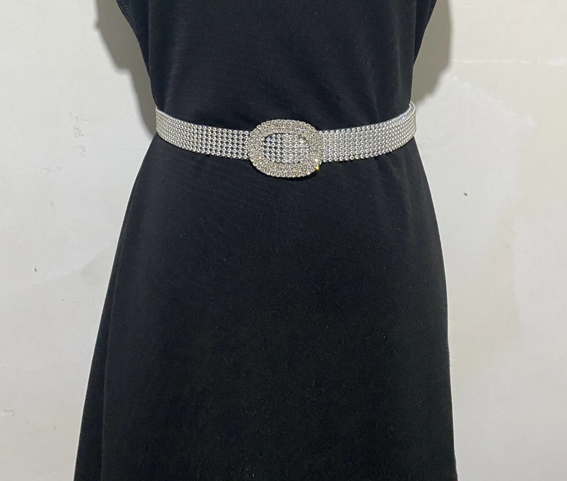 Title 2, Womens Fashion With Diamonds Over Rhinestone Belt