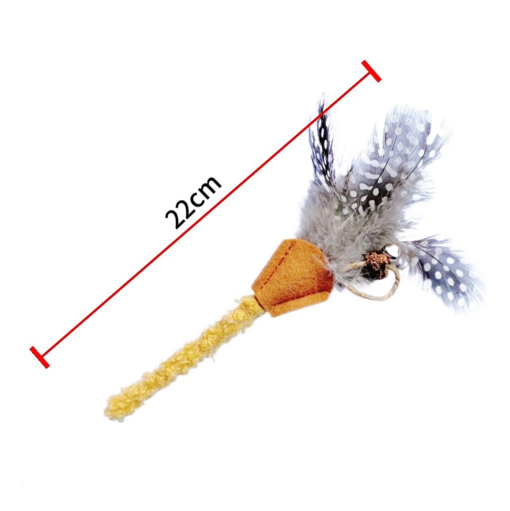 Palo de pluma de madera de Polygonum para gatos Juguete para mascotas Palo molar de fruta de agalla de Polygonum Madera — foto 7