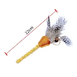 Palo de pluma de madera de Polygonum para gatos Juguete para mascotas Palo molar de fruta de agalla de Polygonum Madera — foto 7