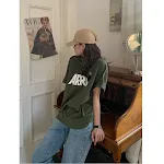 Loose Mid-length Short Sleeve Round Neck Base T-shirt for Everyday Wear. Comfortable and versatile, perfect for casual o — photo 15