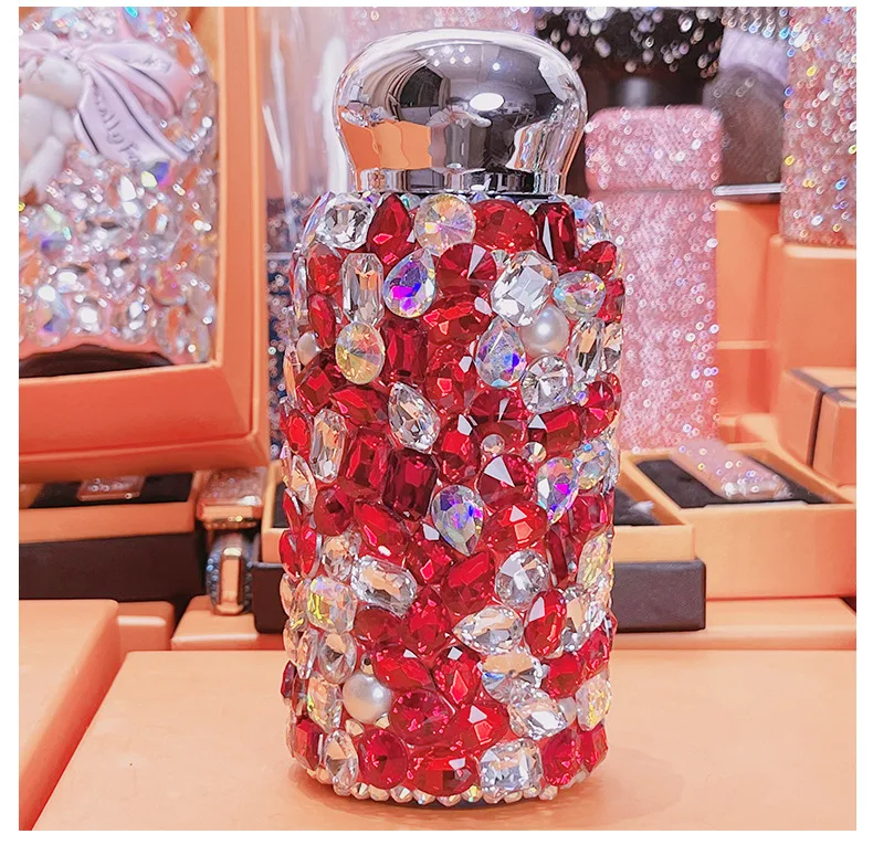 Women's Diamond Cup 304 Stainless Steel Thermos Cup Keep your drinks at the perfect temperature for hours Stylish and du — photo 4