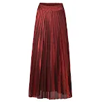 Saia Plissada Grande Feminina Cintura Alta Cor Sólida Visual Sofisticado e Conforto Ideal para Looks Clássicos e Modernos Caimento Perfeito — foto 8