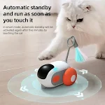 Juguete Inteligente para Gatos con 2 Modos, Automático y Control Remoto, Coche Interactivo para Gatos y Perros, Entrenamiento y Diversión — foto 5