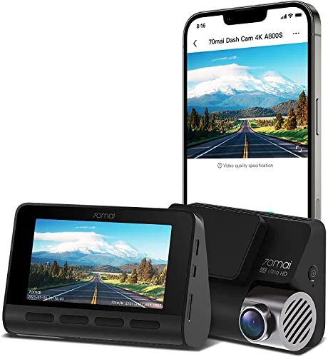 Title 7, 70mai A800S True 4K Dash Cam featuring Sony IMX...