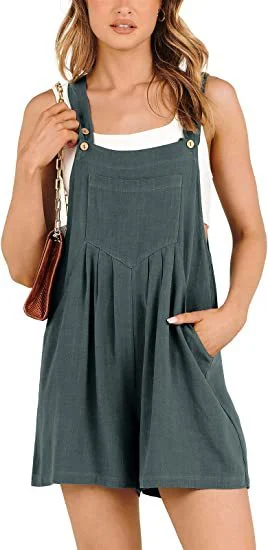 Title 5, Womens Short Overalls Summer Casual Adjustable...